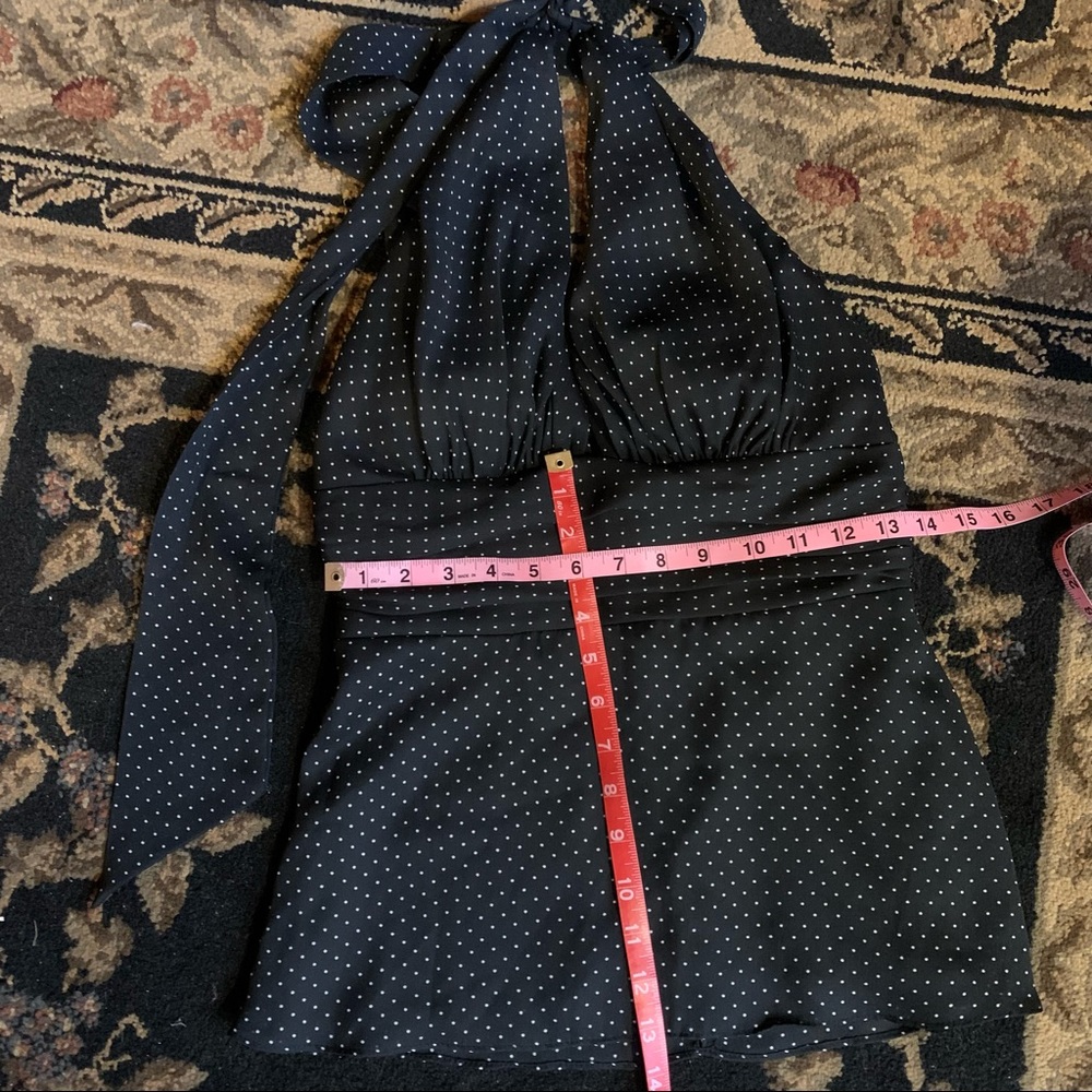 Classic Polka Dot Marilyn Halter top - Picture 6 of 10